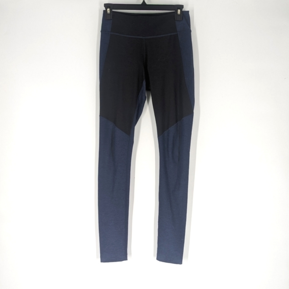 Outdoor Voices Leggings Athletic Colorblock Blue Black Small